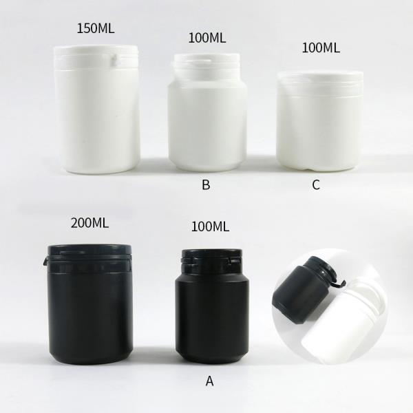 HDPE 고형 흰색 <b>의약품</b> 알약 병, 캡슐 용기 포장, 탬퍼 씰 30X100<b>ml,</b>