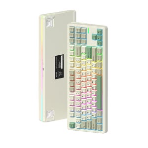 RICCKS 릭스 RS8 V2 유무선 기계식 키보드 텐키리스 87키 레트로그린, 태극축