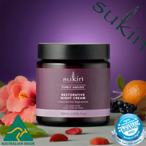 호주 수킨 sukin 퓨얼리 에이지리스 리스트레이티브 나이트 크림