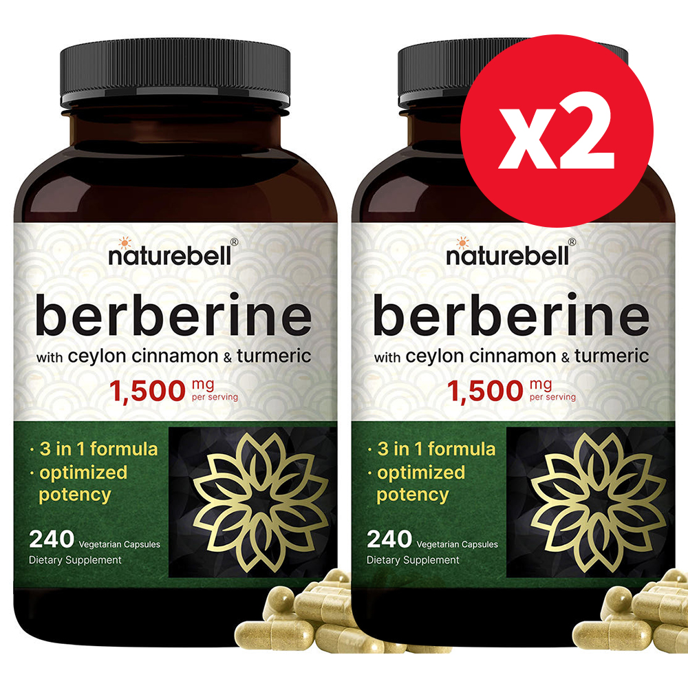 네이처벨 베르베린 실론시나몬&amp;<b>터메릭 1500</b>mg 240캡슐 2개