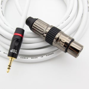 HDTOP 국산 3.5 스테레오 TO XLR 암 마이크 케이블 1M HT-TP735