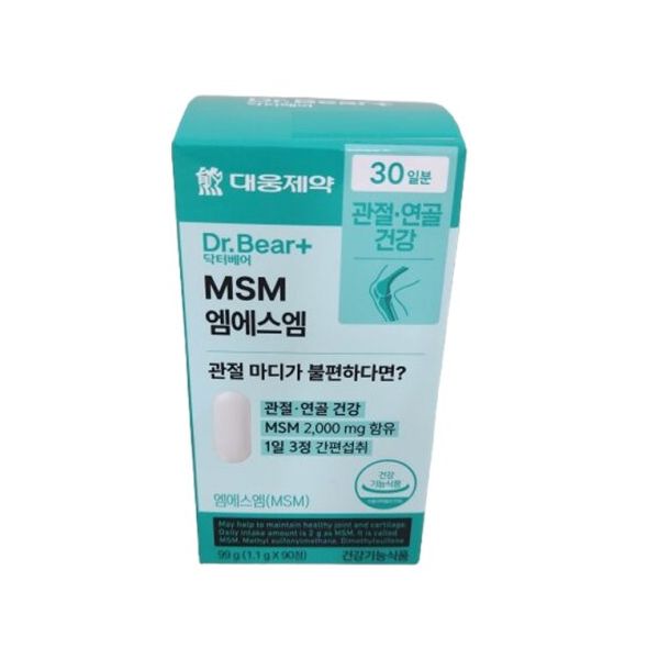 <b>대웅제약</b> DR.BEAR+닥터베어 MSM엠에스엠 관절<b>연골</b>건강