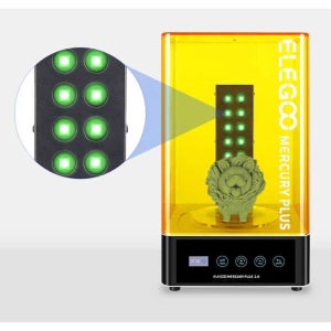 3D프린터 세척기 경화기 및 일체형 프린터 세척 기계 청소 건조 레진 Mercury Plus 2.0