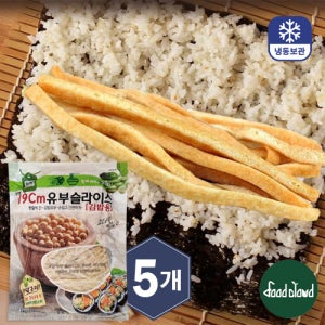 재호 김밥용 유부슬라이스(19cm) 1kg x 5개 김밥유부