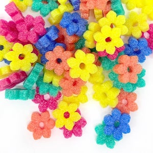 SA 꽃백업 빽업 조각 색상혼합 100개입 꽃화분 만들기 쌓기 재료