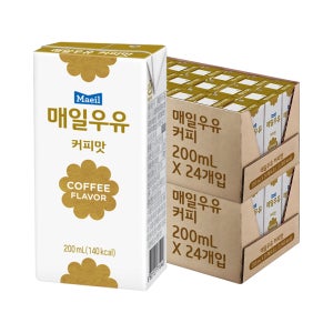 매일 멸균우유 커피맛 200ml 48팩
