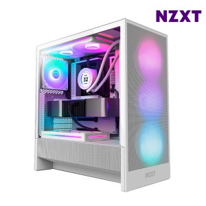 NZXT H5 FLOW V2 RGB 화이트 미들타워 PC케이스
