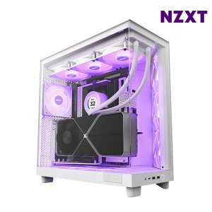 NZXT H6 FLOW RGB 화이트 미들타워 PC케이스