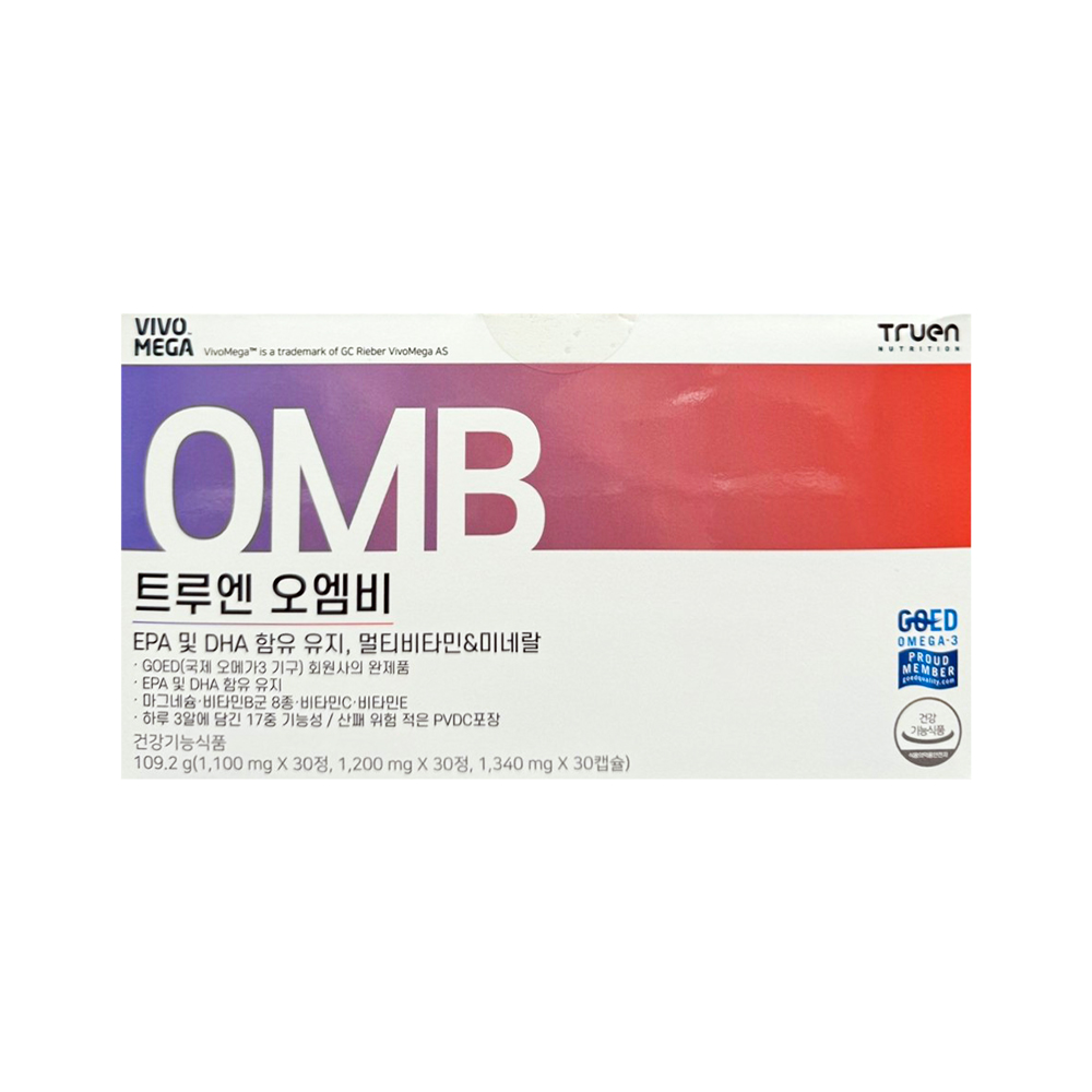 <b>트루엔</b> 오엠비 (정제 1100mg + 정제 1200mg + 캡슐 1340mg) x 30개입