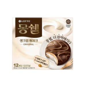 롯데제과 몽쉘통통 생크림케이크 오리지널 408g