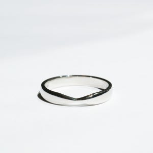 Pt950 플래티넘 데일리 리본 백금 반지 백금 커플링 3mm
