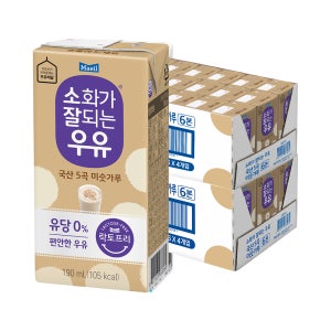 매일 소화가 잘되는 우유 미숫가루 190ml 48팩