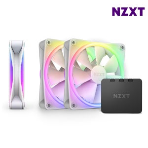 NZXT F120 RGB DUO 화이트 3PACK + 컨트롤러 시스템팬 쿨링팬