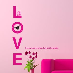 장덕수시트지 is186-사랑할 시간그래픽시계(중형)_그래픽시계