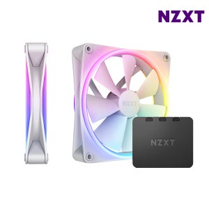 NZXT F140 RGB DUO 화이트 2PACK + 컨트롤러 시스템팬 쿨링팬