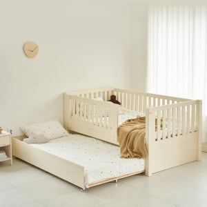 베네키즈 제이미 하이가드 슬라이드 이단 내추럴 원목 침대