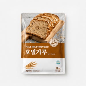 새롬푸드 100% 호밀가루 1kg, 1개