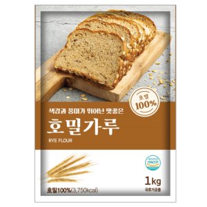 새롬푸드 100% 호밀가루 1kg, 1개