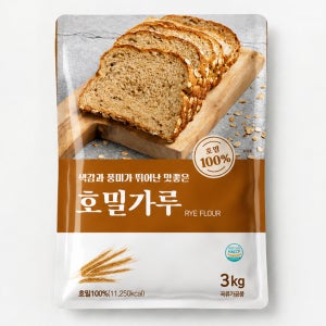 새롬푸드 100% 호밀가루 3kg, 10개