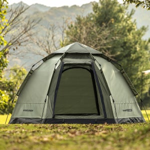 패스트캠프 오토6 원터치 텐트 육각 자동 그늘막 카키