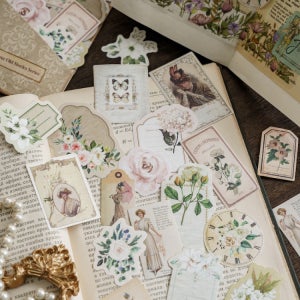 프레쉬 메시지 빈티지 다꾸 조각 스티커 7D2