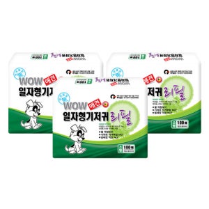 와우한빛 와우 강아지 리필 기저귀 소형, 100매입, 3개