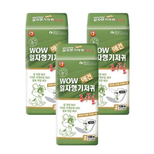 와우한빛 와우 강아지 리필 기저귀 대형, 100매입, 3개