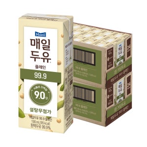 매일두유 99.9 플레인 저당두유 190ml 48팩