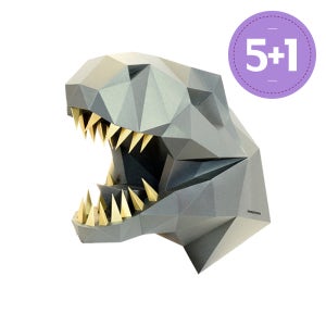 노베 인테리어 소품 티라노사우루스 5 + 1종이모형키트 DIY