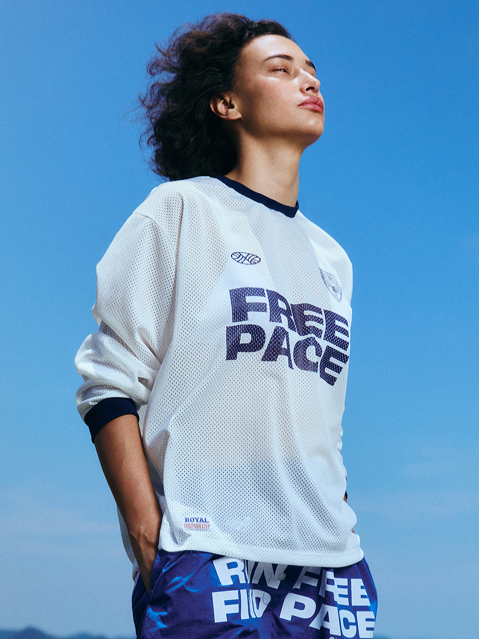 [미나수] Sporty Mesh Round T Shirt_White