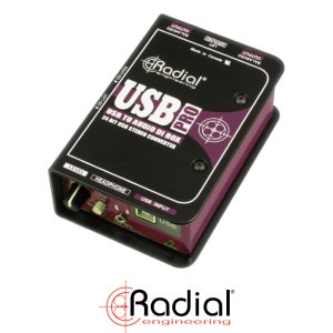 RADIAL USB PRO 레디알 스테레오 USB DI박스 PC 랩탑용