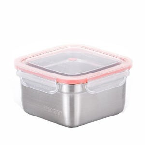 국산 올스텐 304 사각 반찬통 냉장고 보관 스테인리스 밀폐용기 1600ml