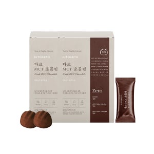 [키토케토] 다크MCT초콜릿 제로 무설탕 MCT오일 초콜렛 조이 나혼산 다크70%, 224g, 2개