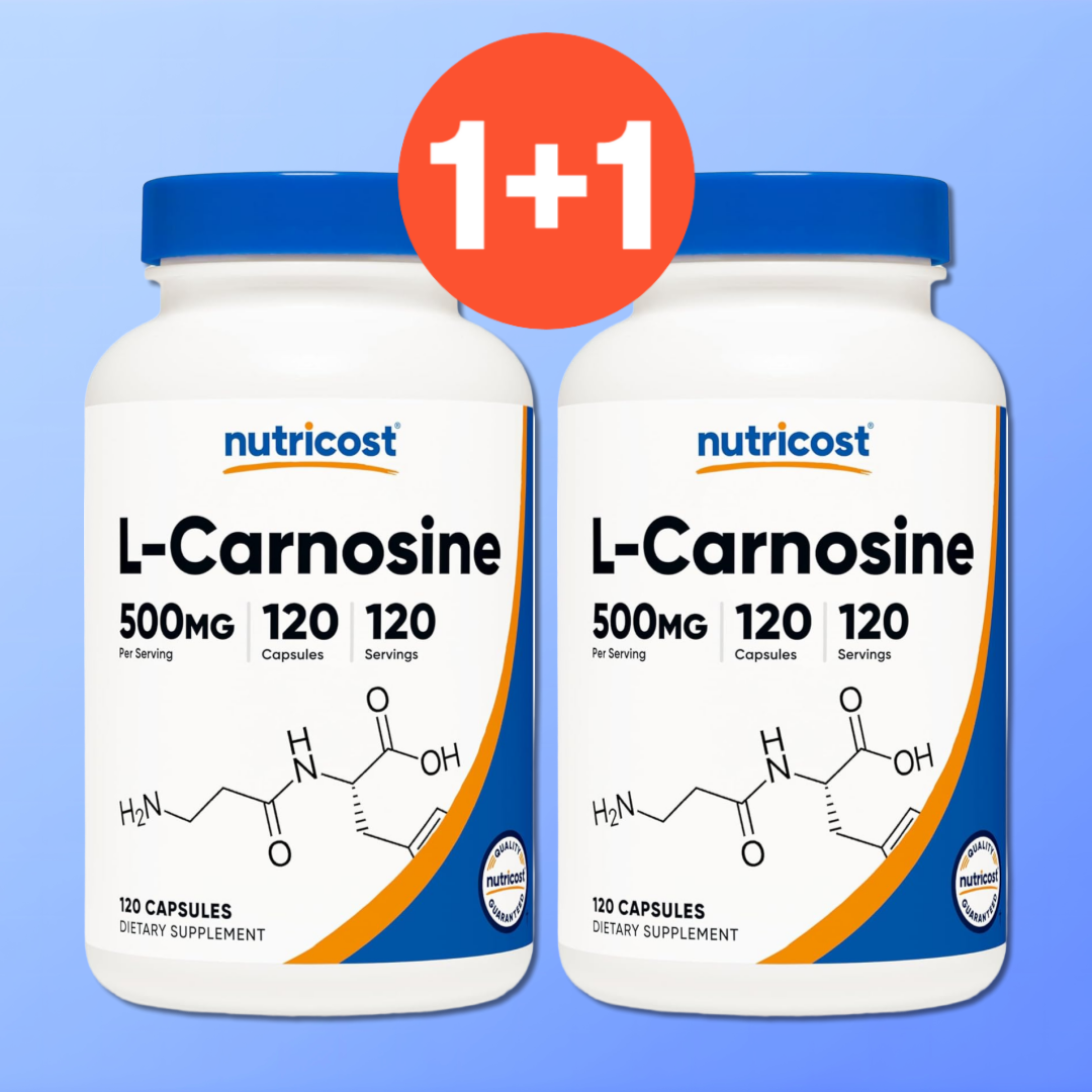 1+1 뉴트리코스트 <b>L</b> <b>카르노신</b> 500mg 120캡슐 2개