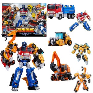 또봇 헤비메탈 대도시의 영웅들 중장비 포크레인 크롬 덤프트럭 스틸 불도저 아이언 장난감
