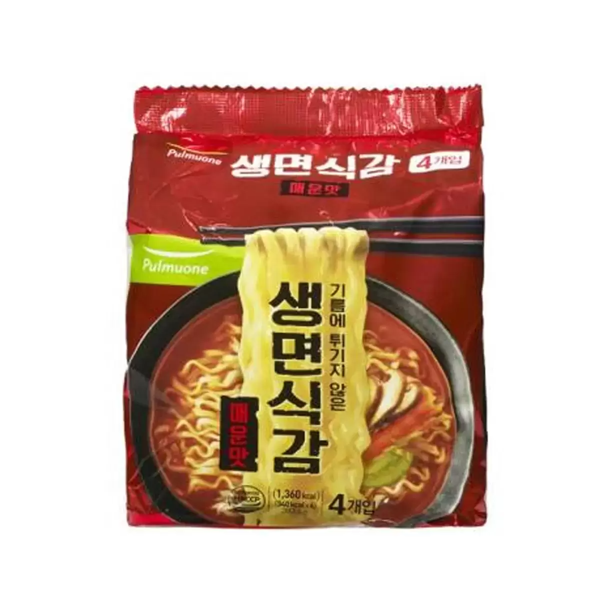 <b>풀무원</b> 생면식감 기름에 튀기지 않은 저포화<b>지방</b> 라면 매운맛 95.9g x 32개