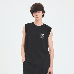[MLB] 베이직 메가로고 나시 티셔츠 NY (Black) 3ATOB0253