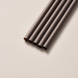 [개당 13원] 개별 포장 케이버 친환경 커피박 빨대 브라운 일자 빨대 0.6x21cm, 5000개입