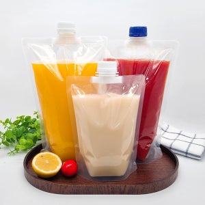 투명 스파우트파우치 콩물파우치 35파이 140개 12종택1 육수팩 콩물팩 음료팩 주스팩