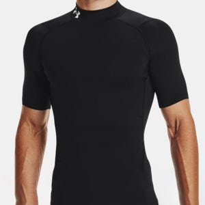 언더아머 UA HeatGear 모크 반팔 언더셔츠 1372586 001