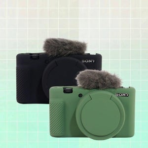 소니 ZVE10 2세대 블랙 카드 ZV1-F ZV1m2 ZV1 2세대 ZVE10M2 ZV1M2 ZV1 VLOG 카메라 보호 커버 실리콘 케이스