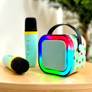 짱구 노래방 블루투스 스피커 무선 마이크 세트 미니 휴대용