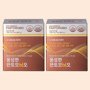 풍성한 판토모비오 남성여성 고함량 비오틴 판토텐산 비타민B군 영양제 효과 60정, 2개