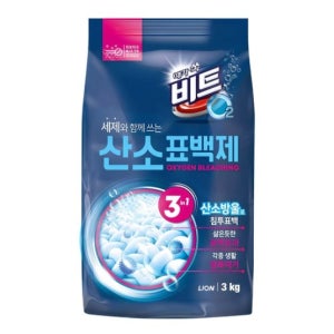 산소표백제 흰옷 얼룩제거 와이셔츠 목때 섬유표백제 3kg 1개
