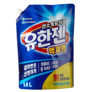 산소표백제 흰옷 얼룩제거 와이셔츠 목때 섬유표백제 1.8kg 1개