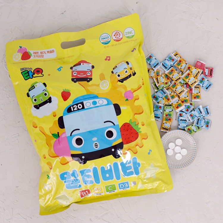 타요 멀티비타 1000정<b>비타민</b>4종 어린이 멀티<b>비타민</b>