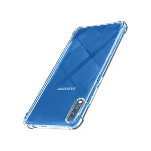 범퍼 실리콘 탱크 젤리 케이스 투명, 갤럭시A70