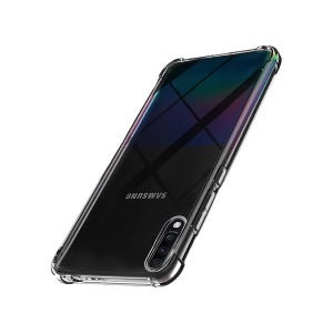 범퍼 실리콘 탱크 젤리 케이스 투명, 갤럭시A90