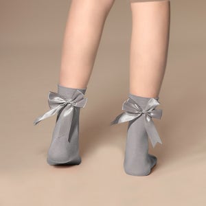 코어 백리본 골프양말 여성 중목 양말