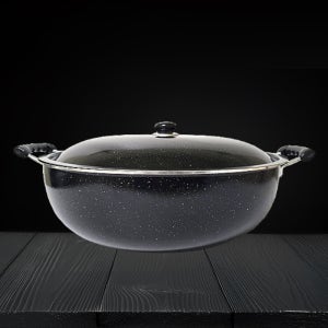 국산 인덕션 마블코팅 튀김솥 볶음솥 튀김냄비 대용량 대형 급식 업소용 50cm